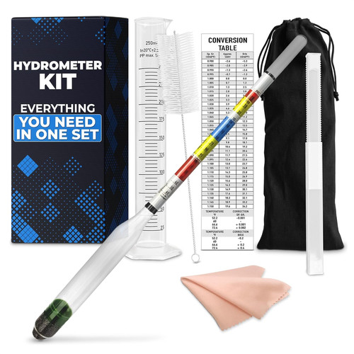 Triple scale hydrometer kit - hydrometer,